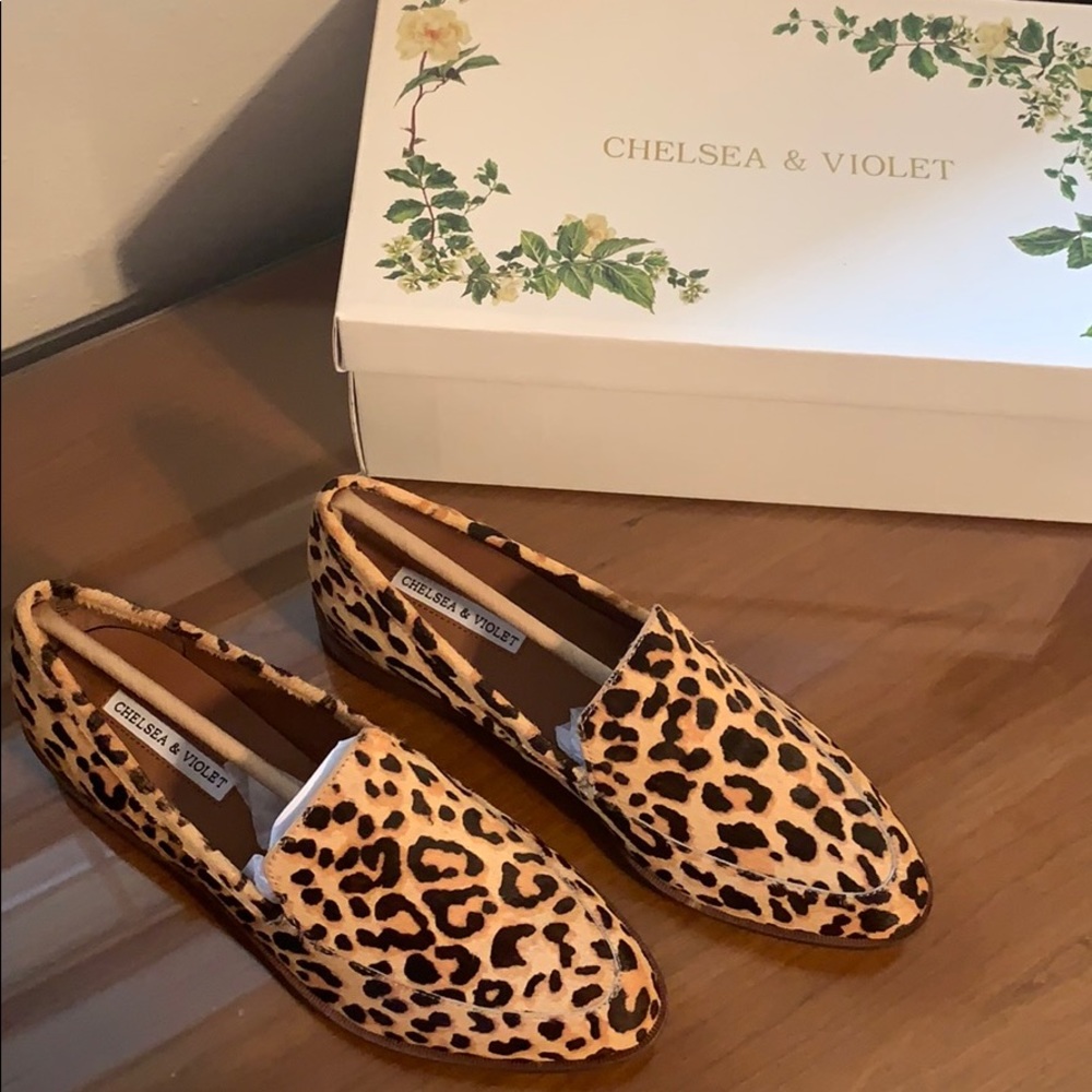Chelsea & Violet Leopard Loafers